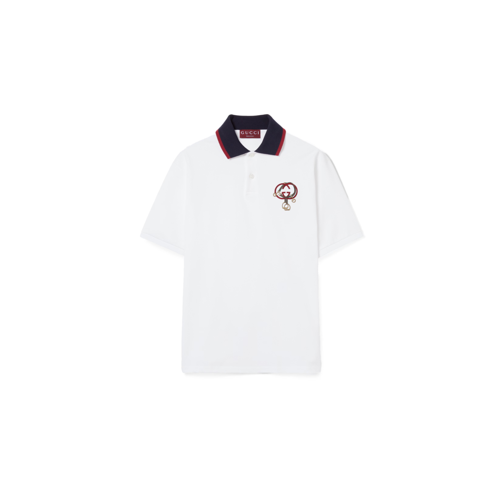Gvc*1 cotton piquet polo shirt with embroidery 854826